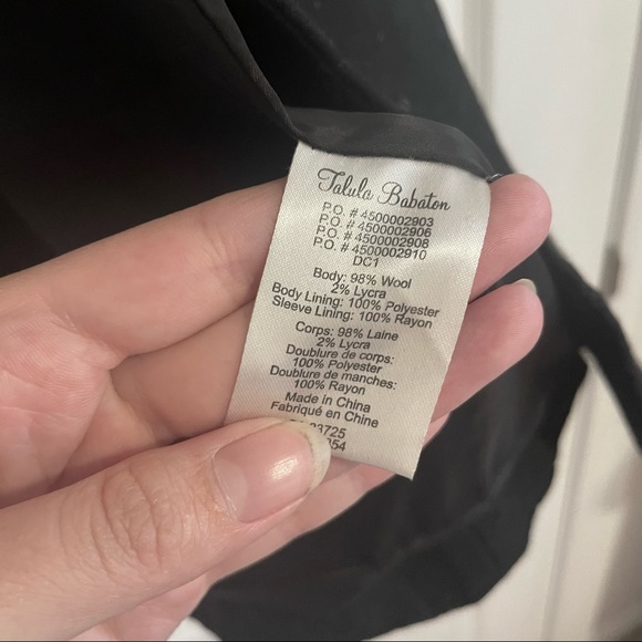 Aritzia Talula Babaton 100% Wool oversized pocket blazer - Picture 6 of 10